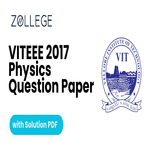 VITEEE 2017 Question Paper with Answer Key PDF for Physics ZPYP